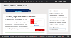 Desktop Screenshot of medisch-woordenboek.nl